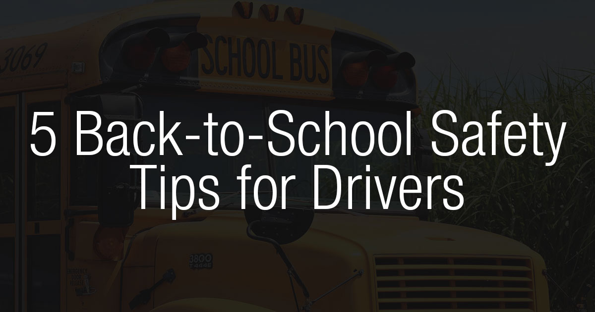 Back-to-School Driving Safety