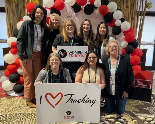 women in trucking group photo