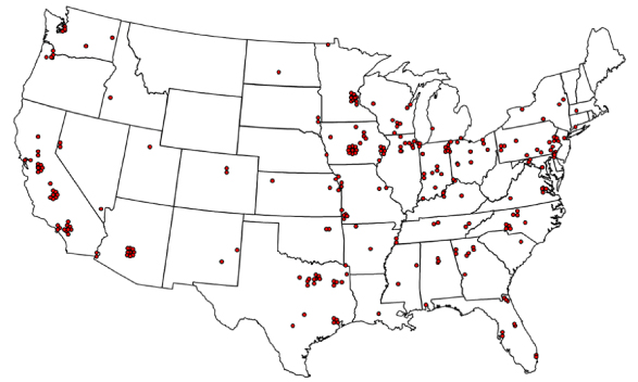 Ruan Operations Locations